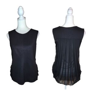 NEW Bailey 44 Black Tank with Sheer Silk Back Size Small